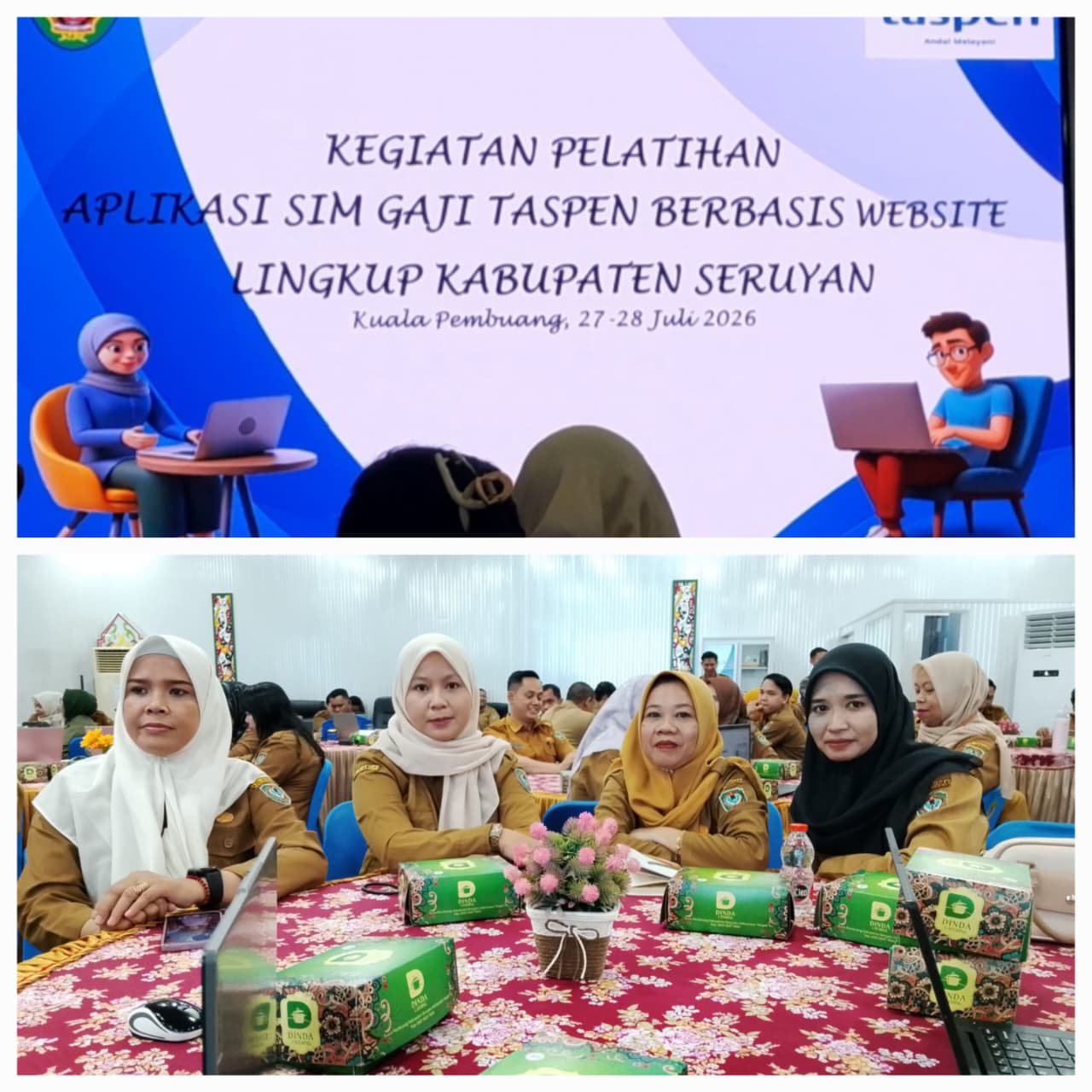 Pelatihan Aplikasi SIM Gaji TASPEN Berbasis Website Tingkatkan Kompetensi Operator Gaji di Lingkup Kabupaten Seruyan